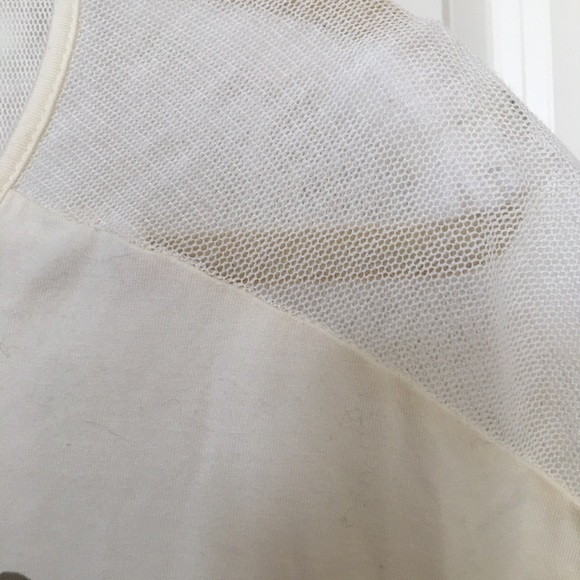 Cotton & Mesh T-Shirt With Studs - Picture 4 of 5